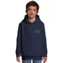 Surf Club Pull à capuche (motif: Planches bleu marine)