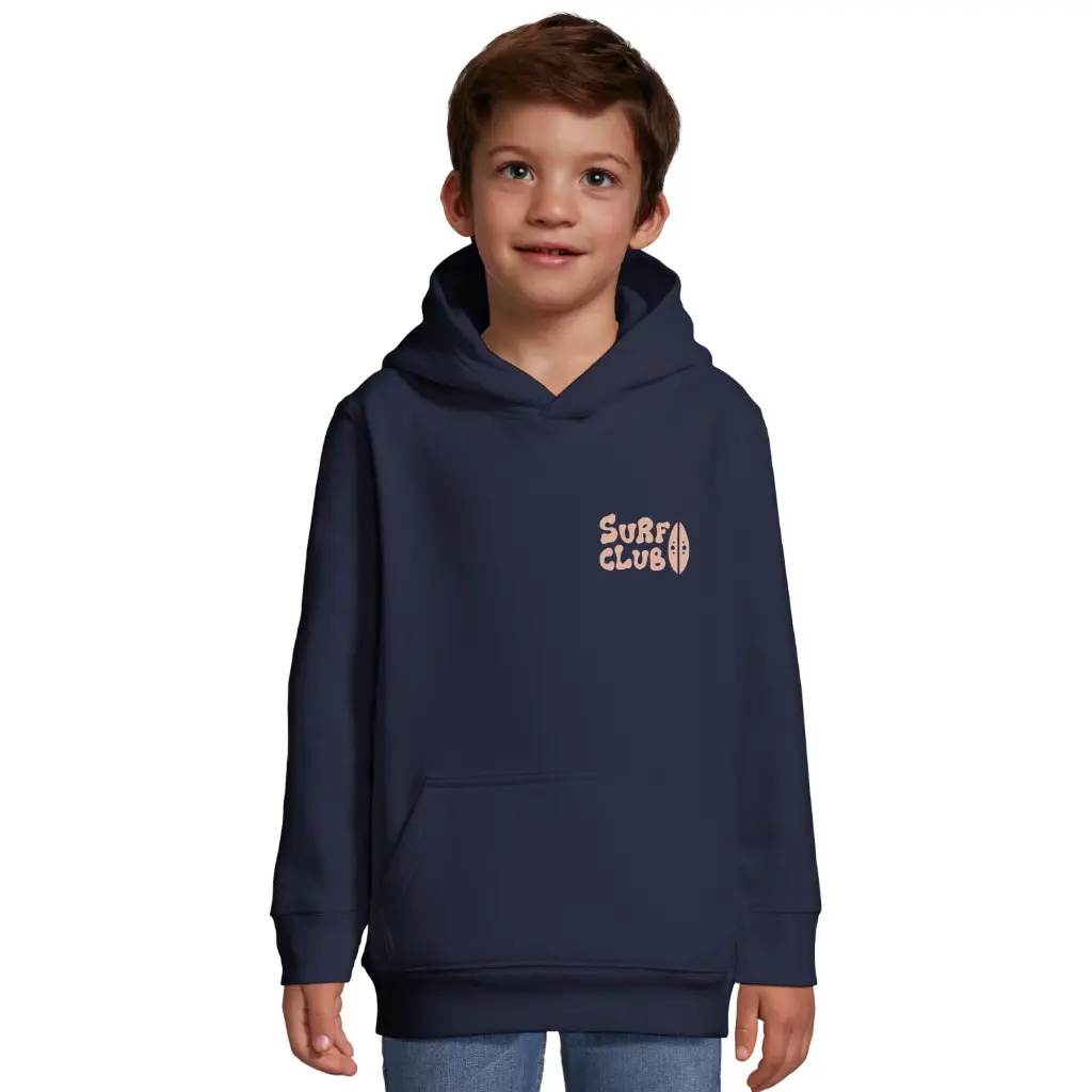 Surf Club Pull à capuche (motif: Planches sable)